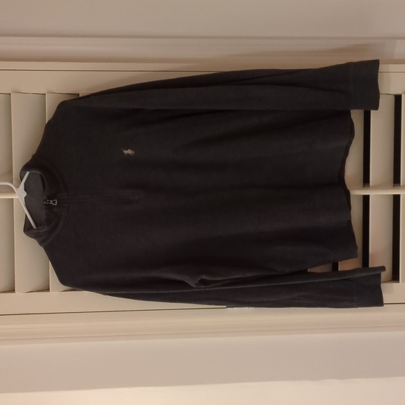 Polo Ralph Lauren Dark Grey Quarter Zip Sweater - Picture 1 of 3